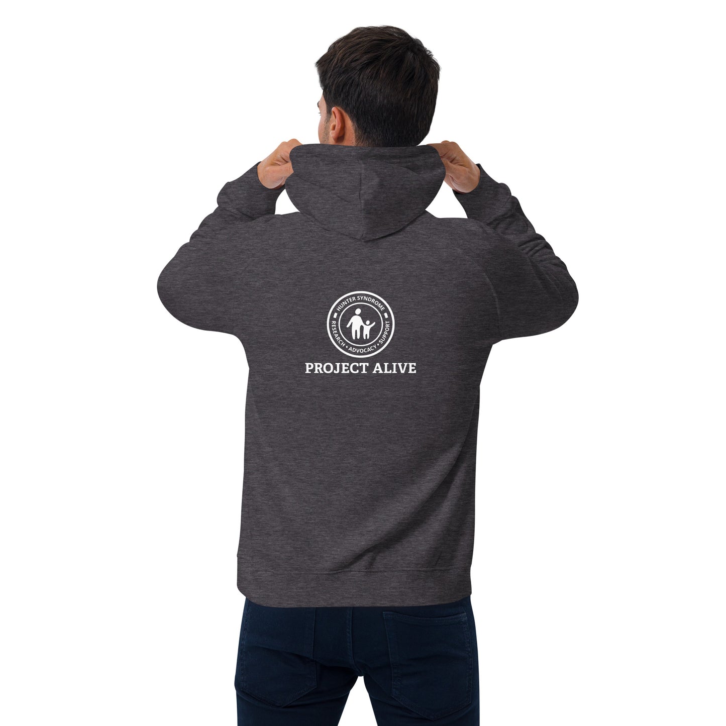 Living Life Rare Unisex eco raglan hoodie